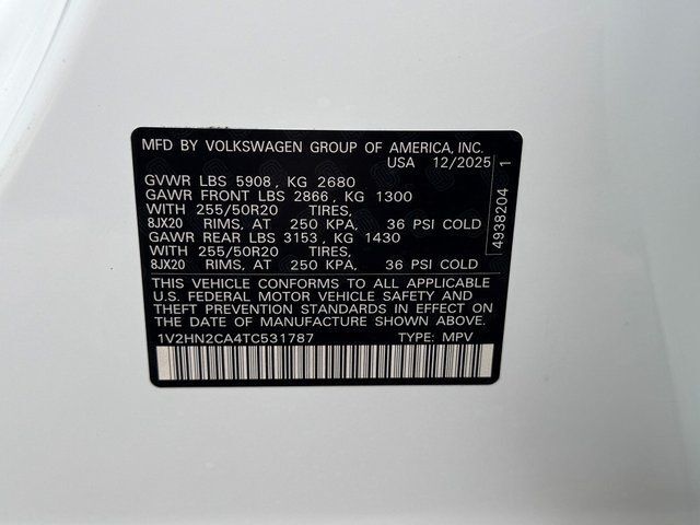 2026 Volkswagen Atlas 2.0T SE w/Technology Springfield VA