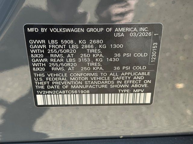 2026 Volkswagen Atlas 2.0T SE w/Technology Springfield VA