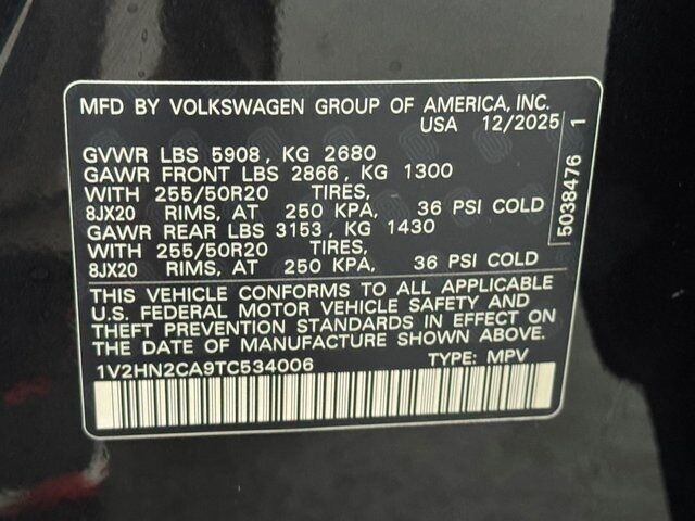 2026 Volkswagen Atlas 2.0T SE w/Technology Springfield VA