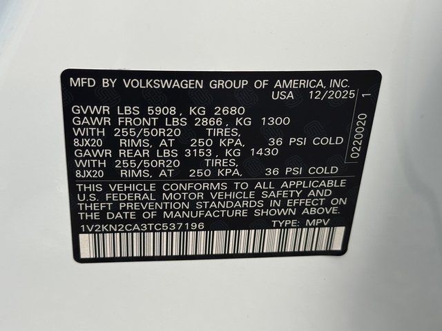 2026 Volkswagen Atlas 2.0T SE w/Technology Springfield VA