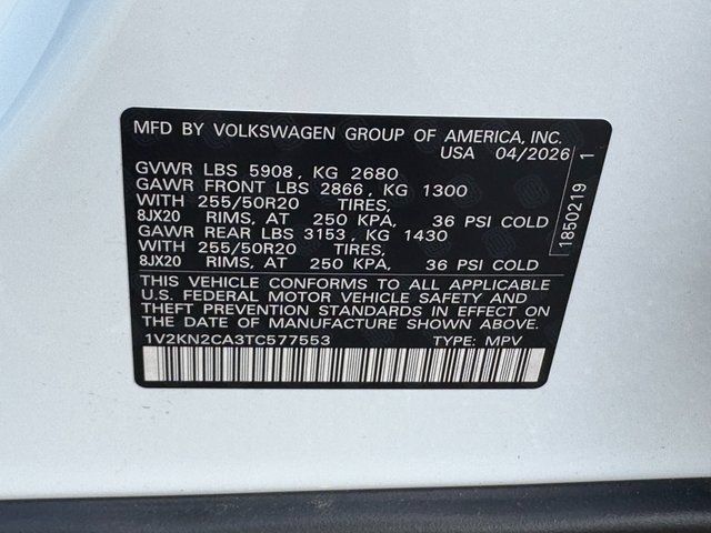 2026 Volkswagen Atlas 2.0T SE w/Technology Springfield VA