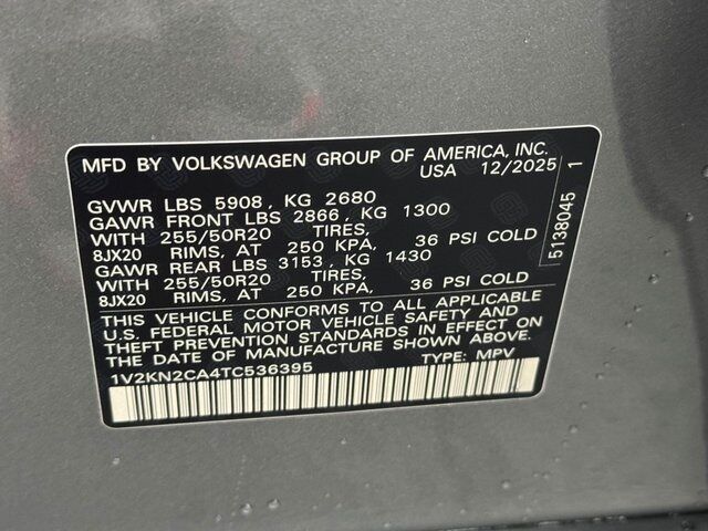 2026 Volkswagen Atlas 2.0T SE w/Technology Springfield VA