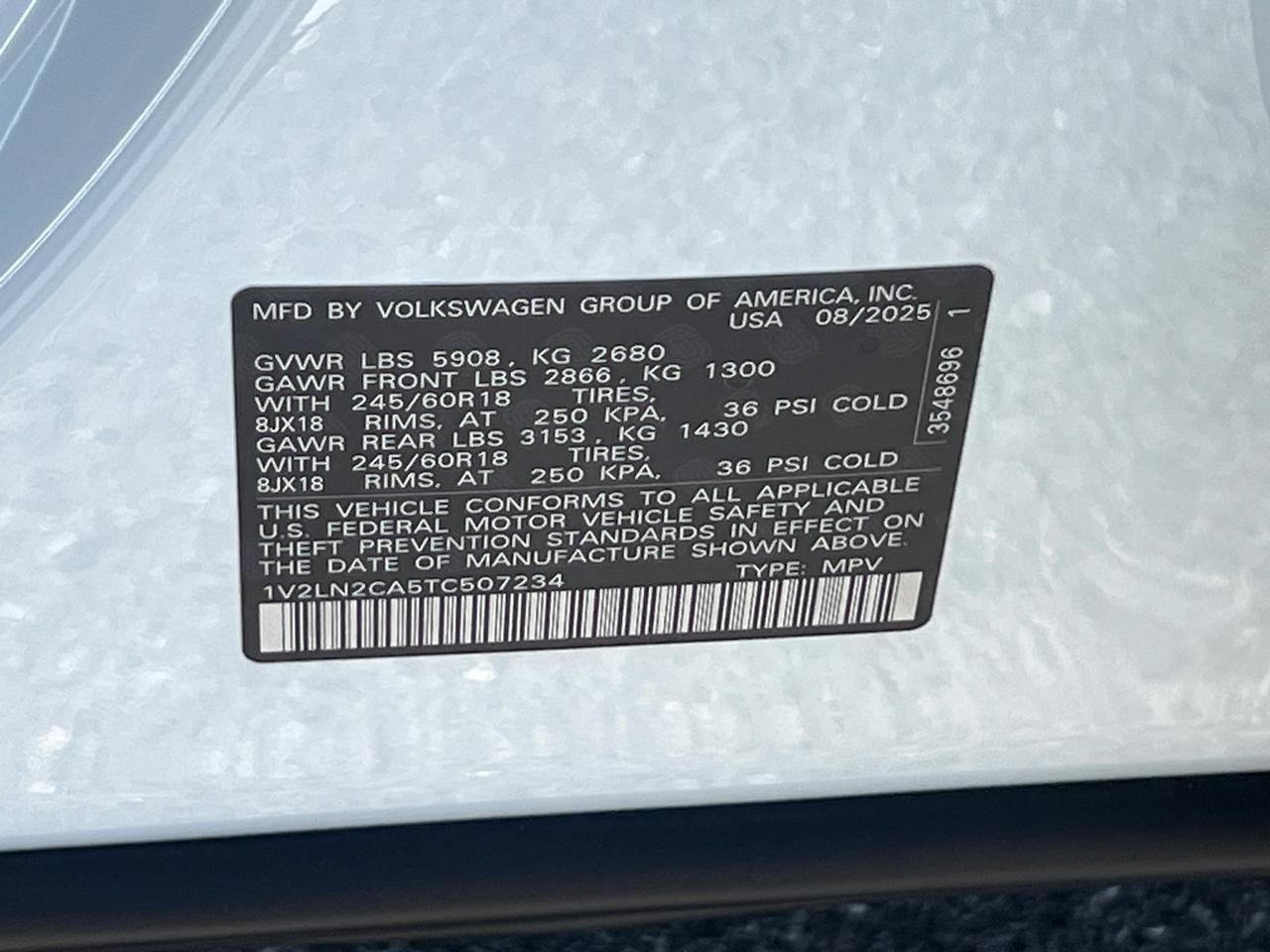 2026 Volkswagen Atlas 2.0T SE Hagerstown MD