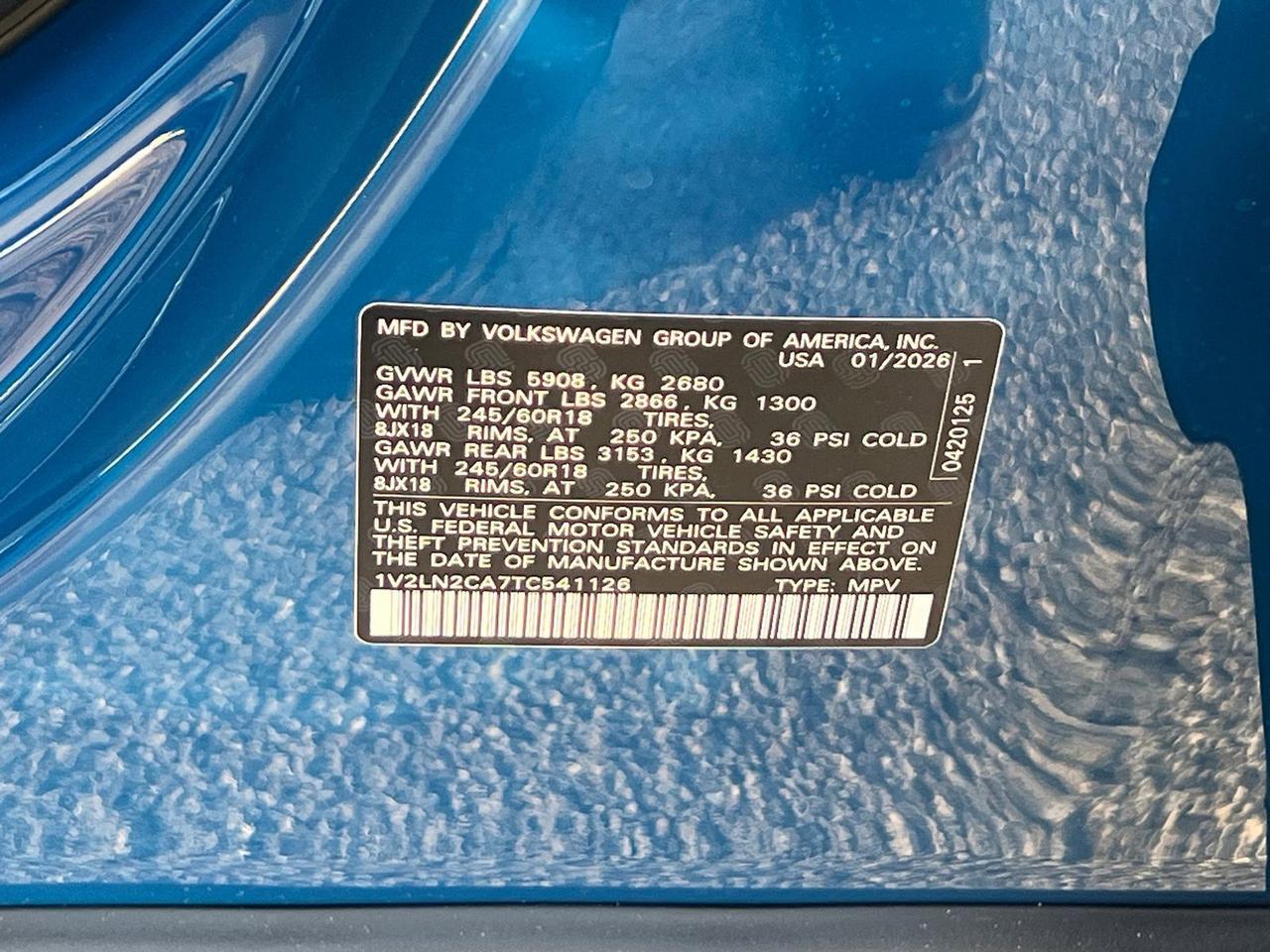 2026 Volkswagen Atlas 2.0T SE Hagerstown MD