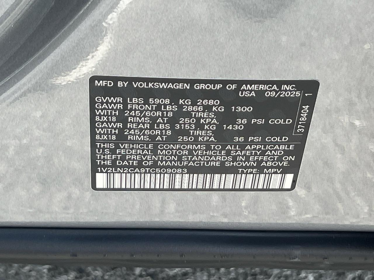 2026 Volkswagen Atlas 2.0T SE Hagerstown MD