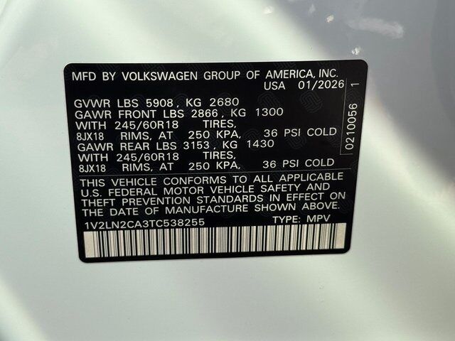 2026 Volkswagen Atlas 2.0T SE Springfield VA