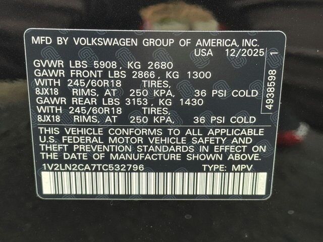 2026 Volkswagen Atlas 2.0T SE Springfield VA