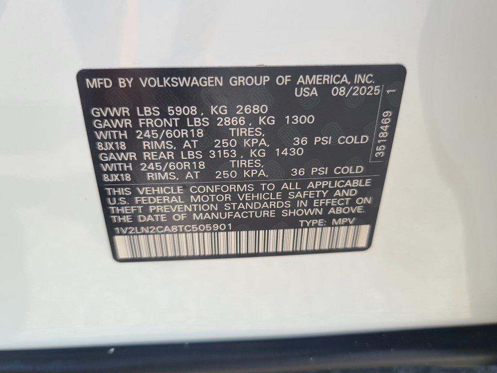 2026 Volkswagen Atlas 2.0T SE Springfield VA