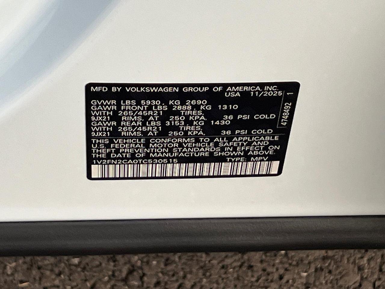 2026 Volkswagen Atlas 2.0T SEL Premium R-Line Hagerstown MD