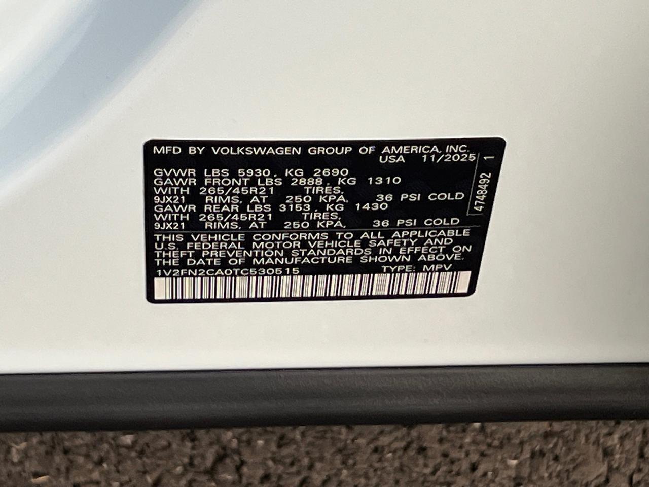 2026 Volkswagen Atlas 2.0T SEL Premium R-Line Hagerstown MD