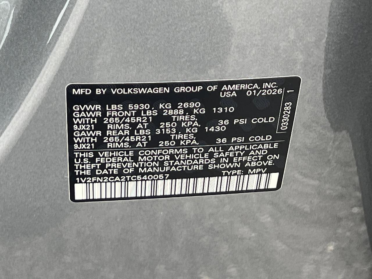 2026 Volkswagen Atlas 2.0T SEL Premium R-Line Hagerstown MD