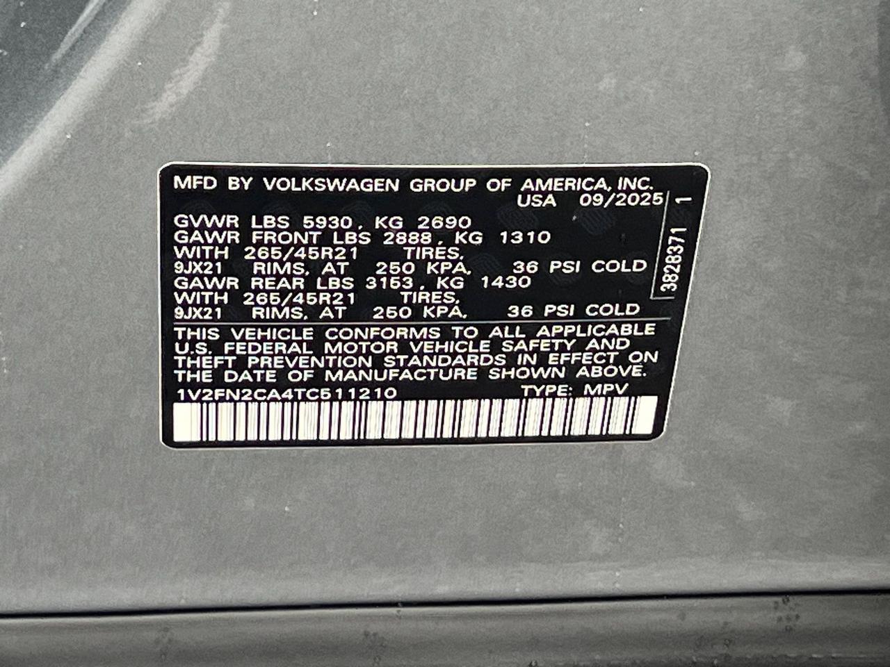 2026 Volkswagen Atlas 2.0T SEL Premium R-Line Hagerstown MD