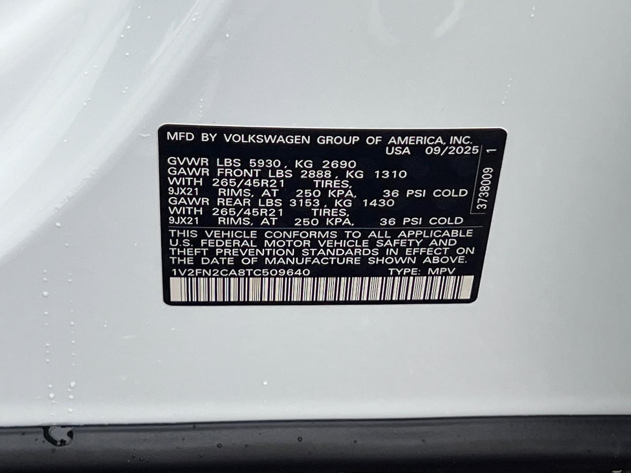 2026 Volkswagen Atlas 2.0T SEL Premium R-Line Hagerstown MD