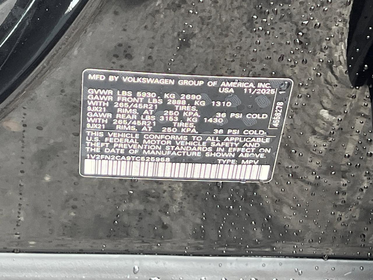 2026 Volkswagen Atlas 2.0T SEL Premium R-Line Hagerstown MD