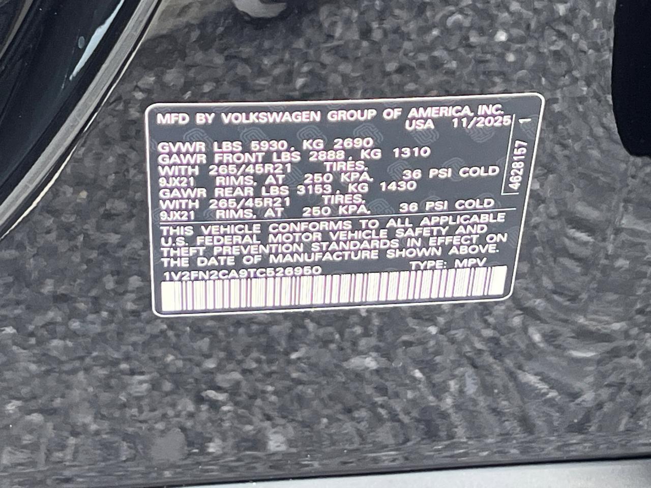 2026 Volkswagen Atlas 2.0T SEL Premium R-Line Hagerstown MD