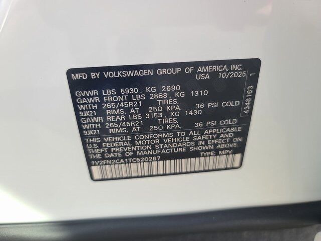 2026 Volkswagen Atlas 2.0T SEL Premium R-Line Springfield VA