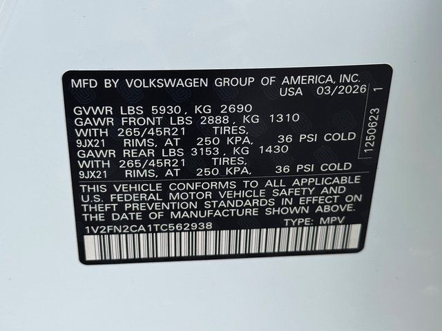 2026 Volkswagen Atlas 2.0T SEL Premium R-Line Springfield VA