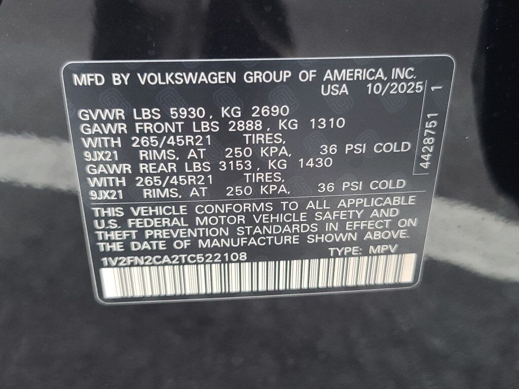 2026 Volkswagen Atlas 2.0T SEL Premium R-Line Springfield VA