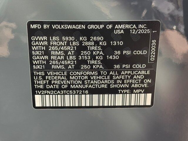 2026 Volkswagen Atlas 2.0T SEL Premium R-Line Springfield VA