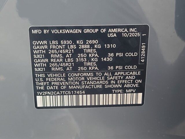 2026 Volkswagen Atlas 2.0T SEL Premium R-Line Springfield VA