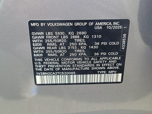 2026 Volkswagen Atlas 2.0T SEL Springfield VA