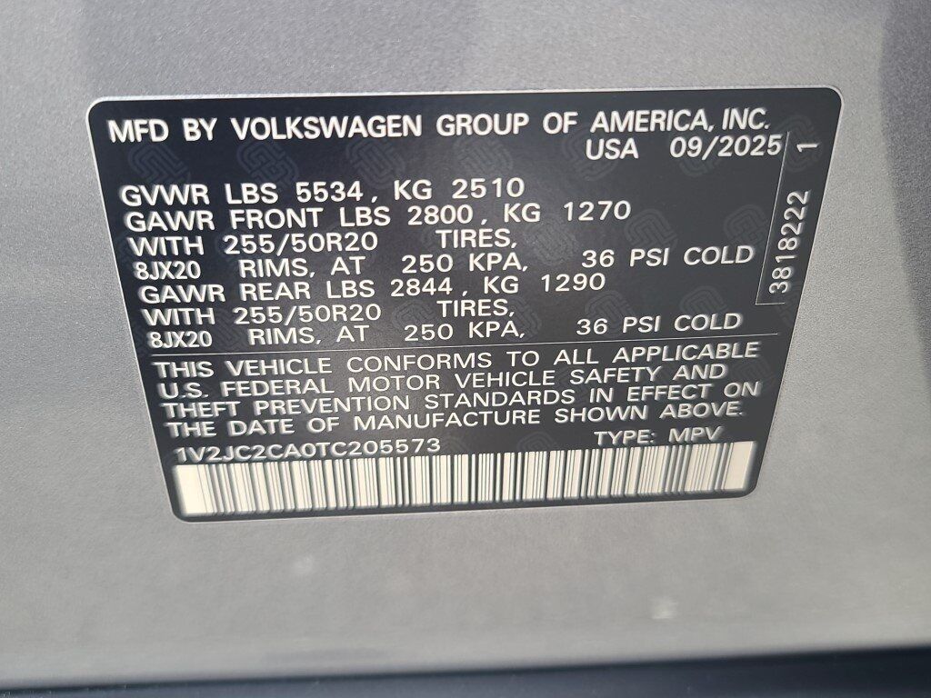 2026 Volkswagen Atlas Cross Sport 2.0T SE w/Technology Springfield VA