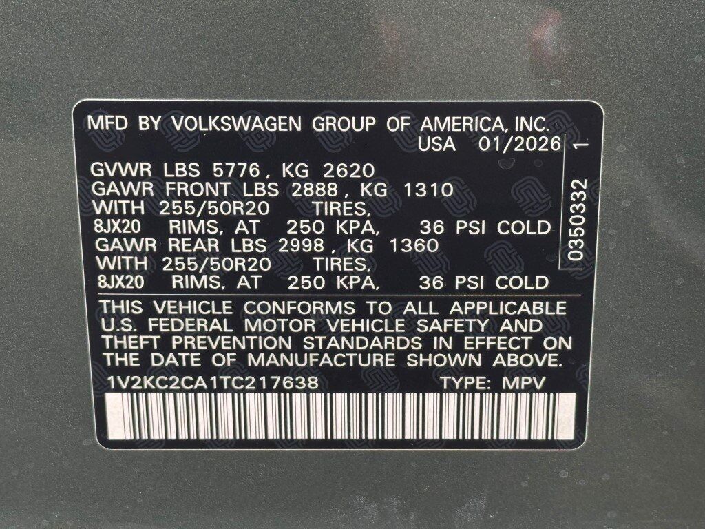 2026 Volkswagen Atlas Cross Sport 2.0T SE w/Technology Springfield VA