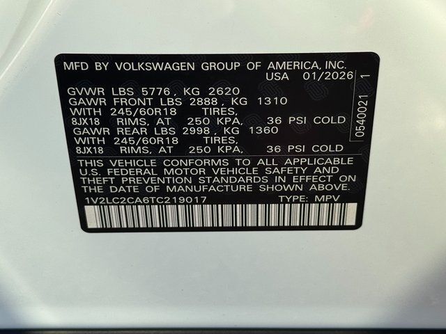 2026 Volkswagen Atlas Cross Sport 2.0T SE Springfield VA