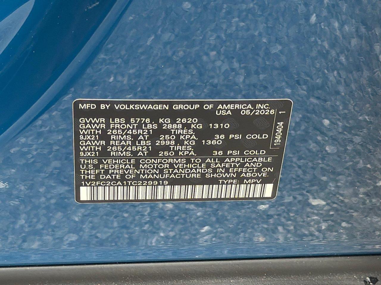 2026 Volkswagen Atlas Cross Sport 2.0T SEL Premium R-Line Hagerstown MD