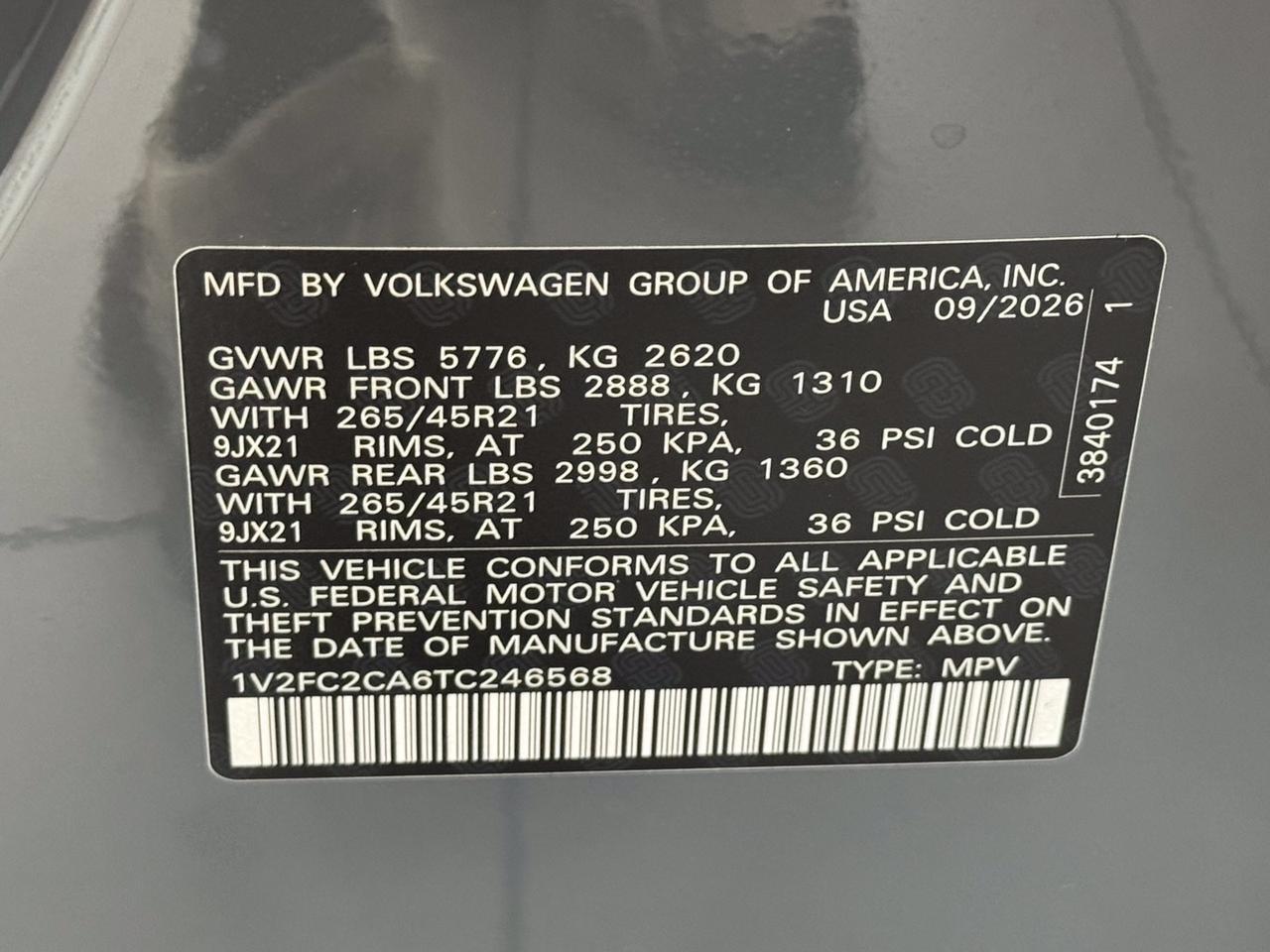 2026 Volkswagen Atlas Cross Sport SEL Premium R-Line Springfield VA