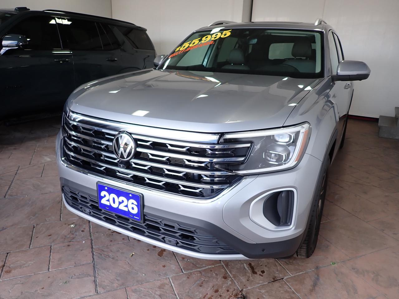 2026 Volkswagen Atlas Highline 4WD 6 PASS LEATHER NAVI SUNROOF Listowel ON