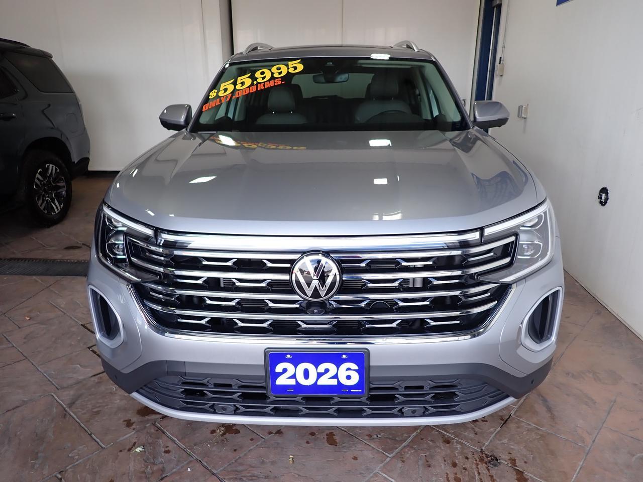 2026 Volkswagen Atlas Highline 4WD 6 PASS LEATHER NAVI SUNROOF Listowel ON
