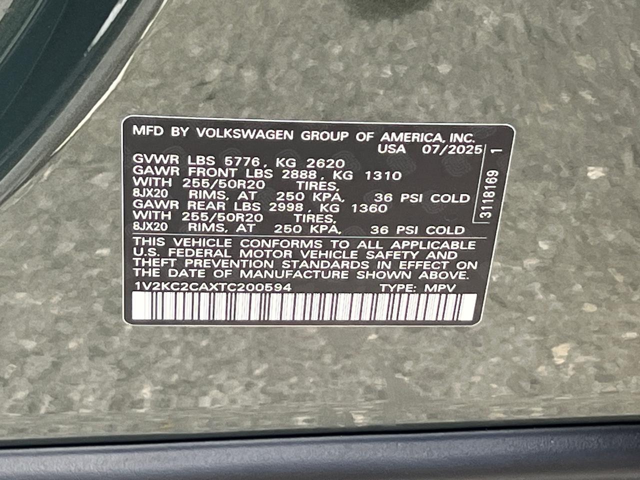 2026 Volkswagen Atlas SE Hagerstown MD