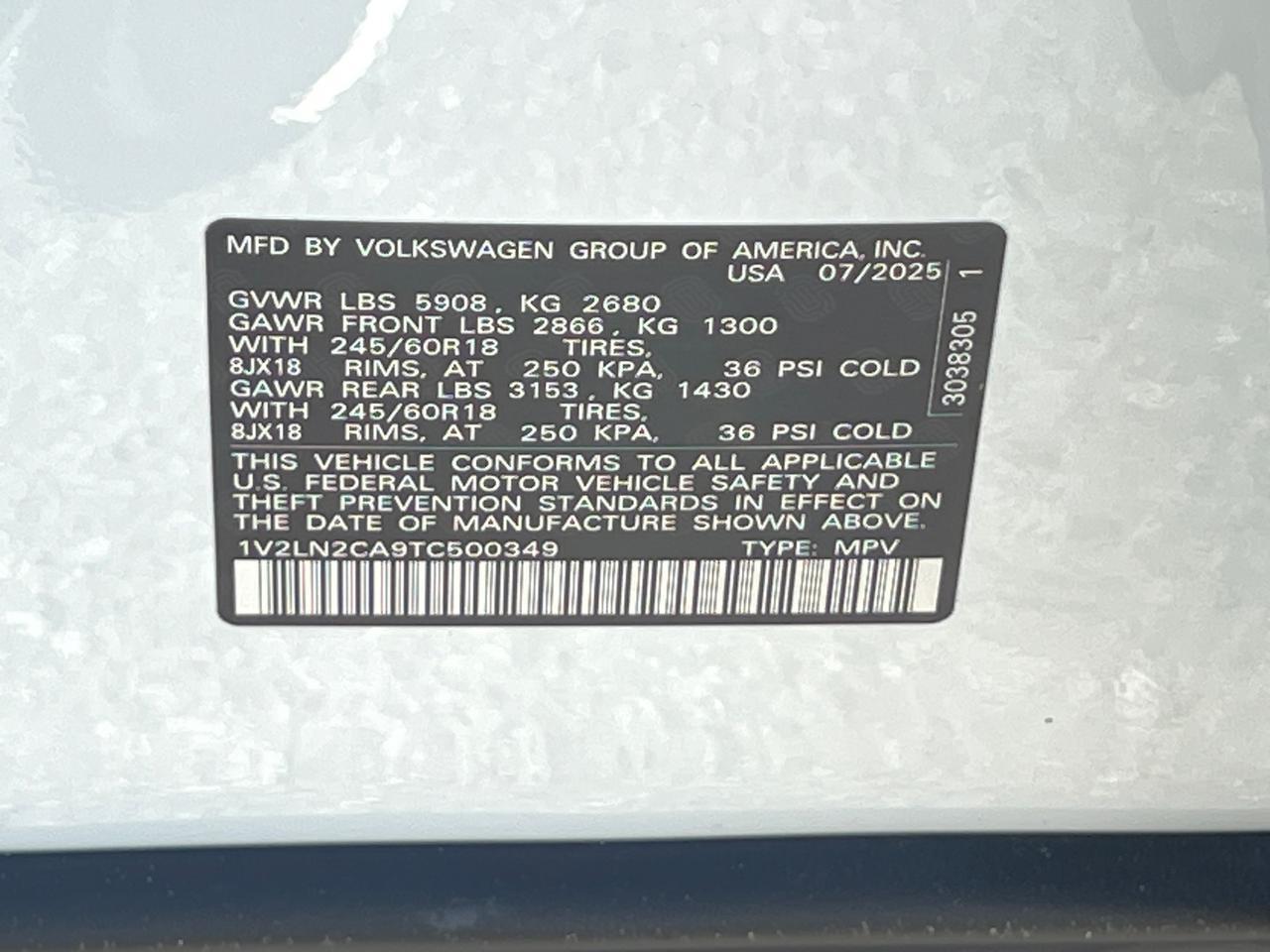 2026 Volkswagen Atlas SE Hagerstown MD