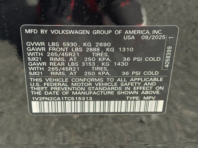 2026 Volkswagen Atlas SEL Premium R-Line Springfield VA