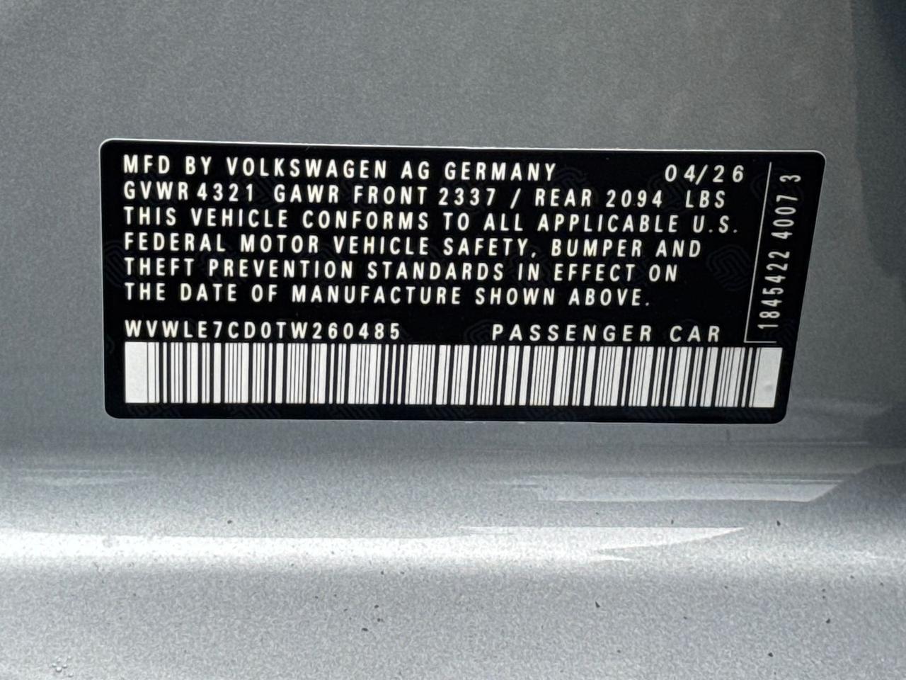 2026 Volkswagen Golf GTI 2.0T S Springfield VA