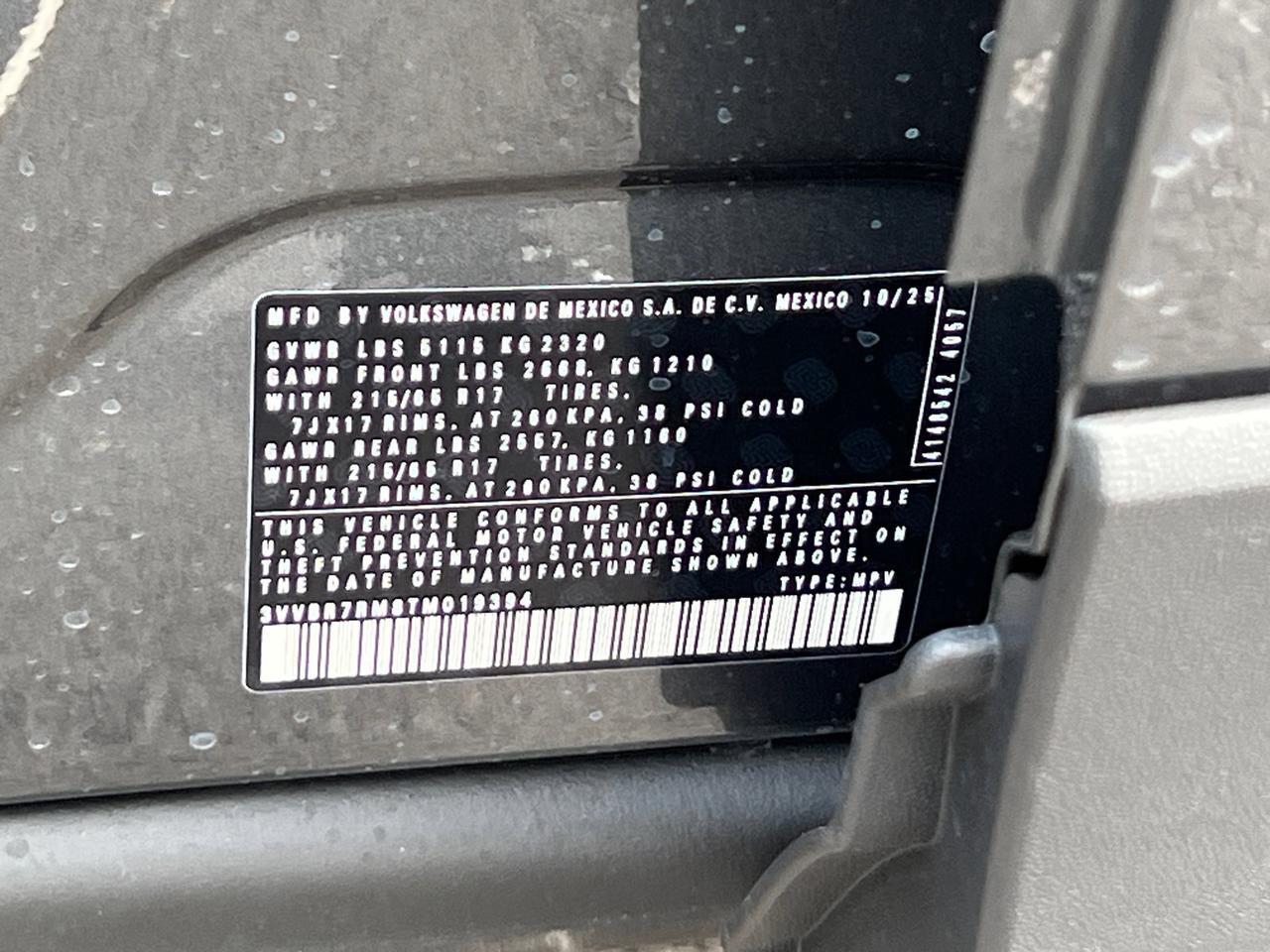 2026 Volkswagen Tiguan 2.0T S Hagerstown MD