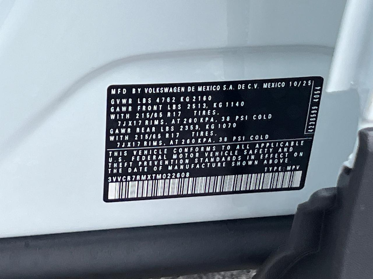 2026 Volkswagen Tiguan 2.0T S Hagerstown MD