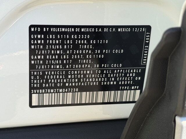 2026 Volkswagen Tiguan 2.0T S Springfield VA