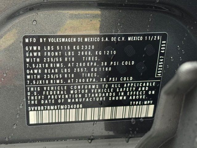 2026 Volkswagen Tiguan 2.0T S Springfield VA