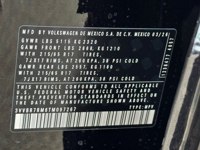 2026 Volkswagen Tiguan 2.0T S Springfield VA