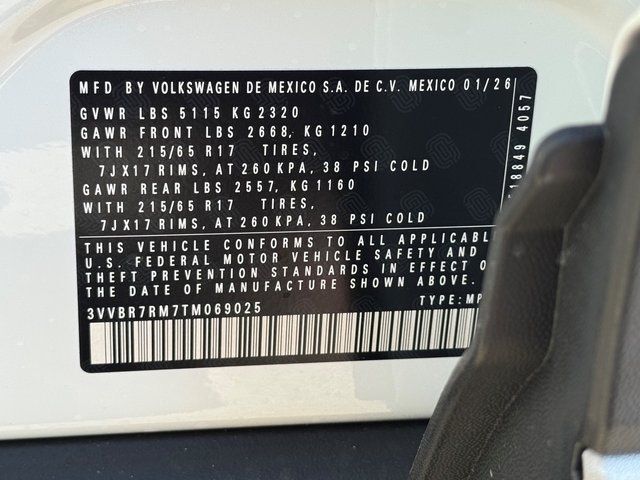2026 Volkswagen Tiguan 2.0T S Springfield VA