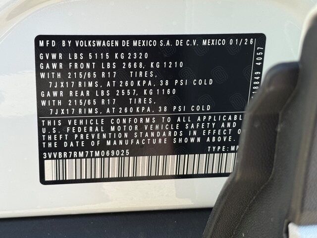 2026 Volkswagen Tiguan 2.0T S Springfield VA