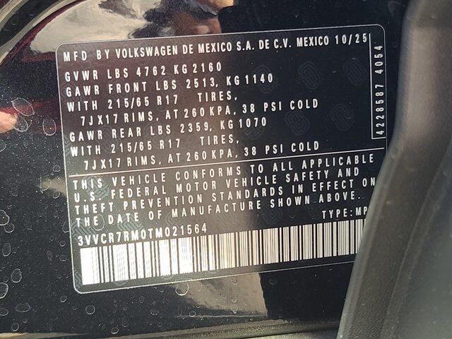 2026 Volkswagen Tiguan 2.0T S Springfield VA