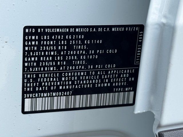 2026 Volkswagen Tiguan 2.0T S Springfield VA