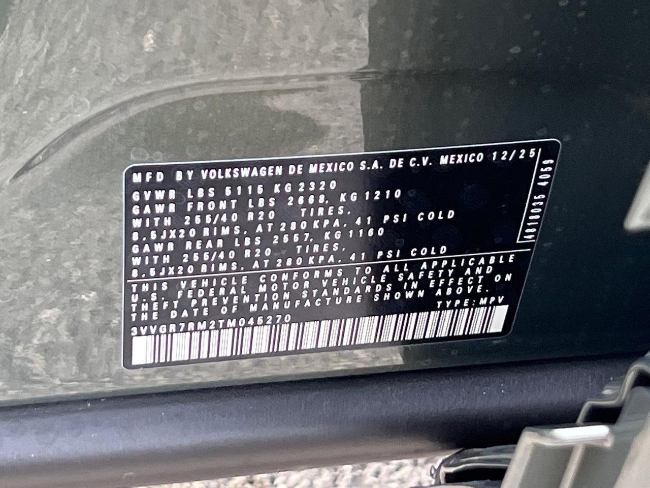 2026 Volkswagen Tiguan 2.0T SE R-Line Black Hagerstown MD