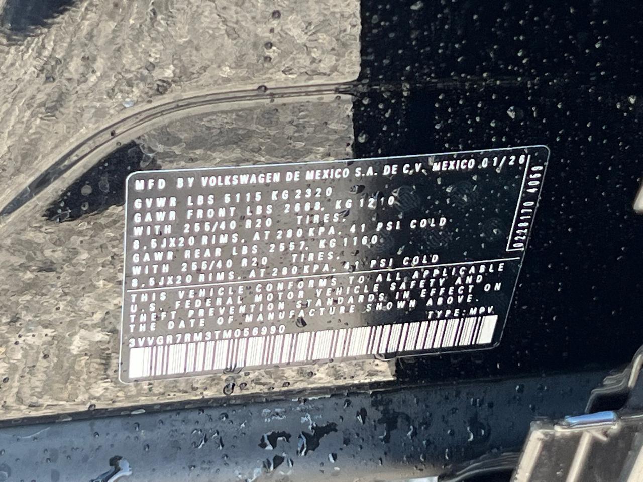 2026 Volkswagen Tiguan 2.0T SE R-Line Black Hagerstown MD