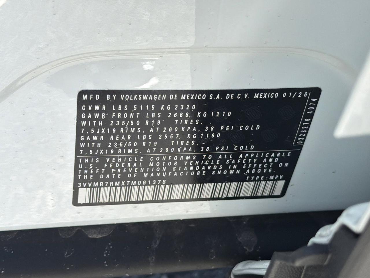 2026 Volkswagen Tiguan 2.0T SE Hagerstown MD