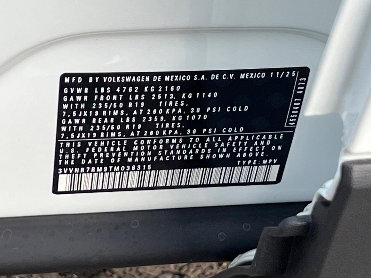 2026 Volkswagen Tiguan 2.0T SE Hagerstown MD