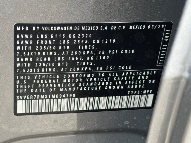 2026 Volkswagen Tiguan 2.0T SE Springfield VA